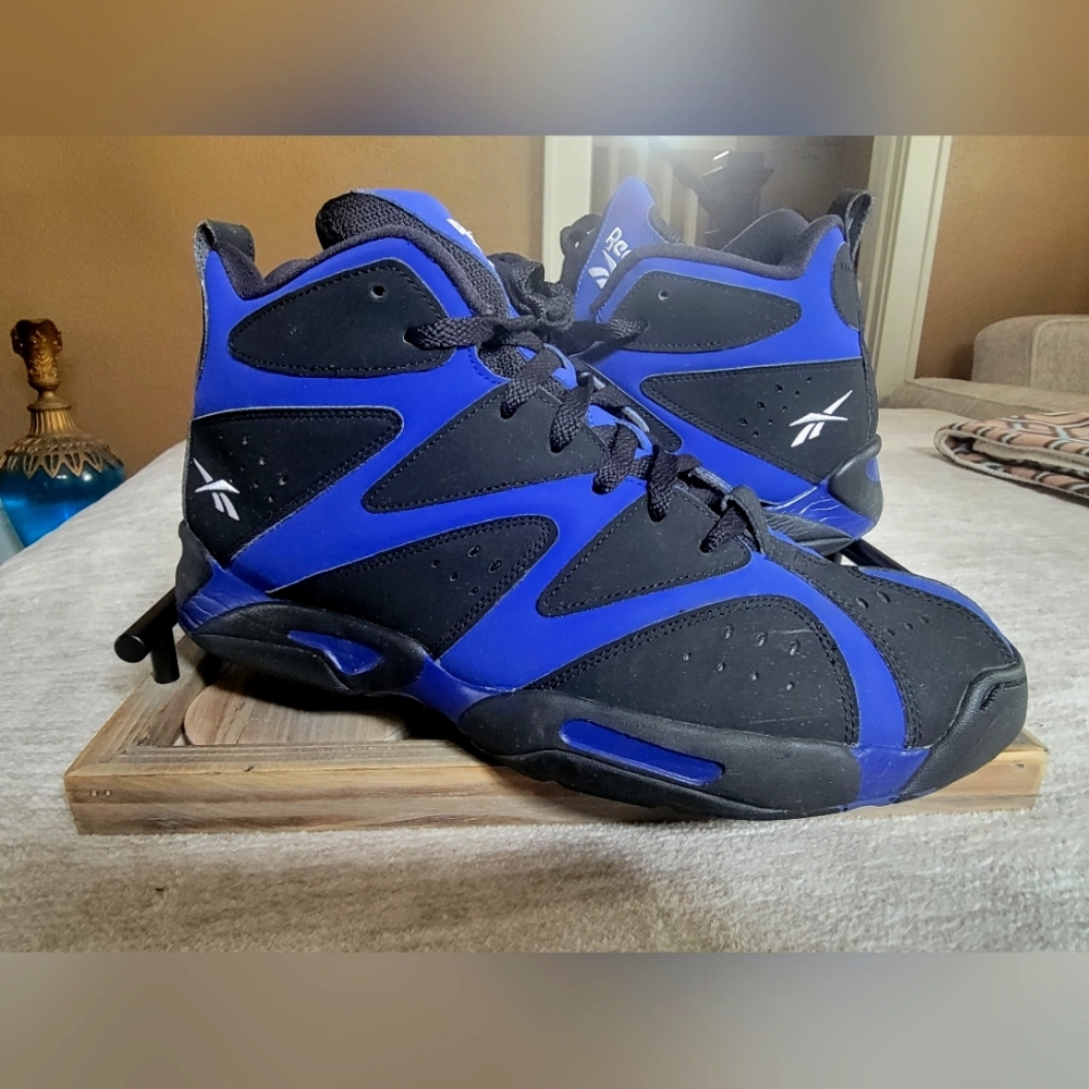 Reebok Kamikaze Blueprint Black Shawn Kemps sz 12